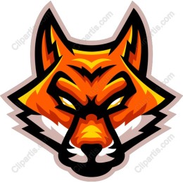 Fierce Orange Fox Head