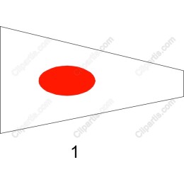Minimalist Red Circle Flag
