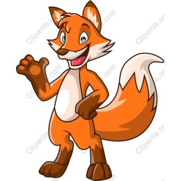 Charming Cartoon Fox