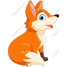 Charming Cartoon Fox