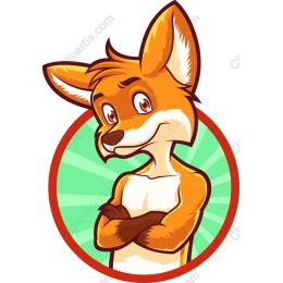 Playful Fox Character