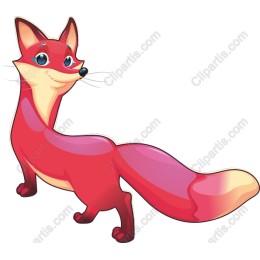 Charming Cartoon Fox