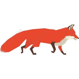 Vibrant Geometric Fox