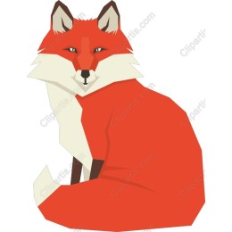 Vibrant Geometric Fox