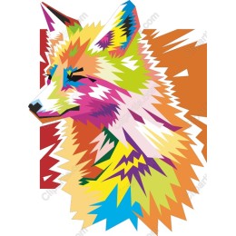 Colorful Geometric Fox
