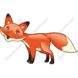 Charming Cartoon Fox