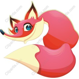 Playful Pink Fox