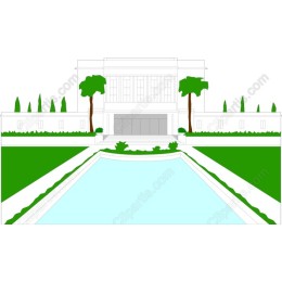 Grand Building and Gardenwork