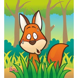 Charming Cartoon Fox