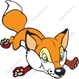 Playful Cartoon Fox