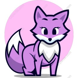 Charming Purple Fox