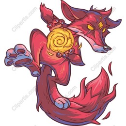 Mystical Fox with Golden Orb