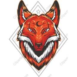 Fierce Red Fox Head