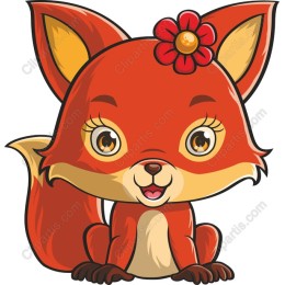 Adorable Cartoon Fox