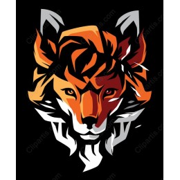 Abstract Fox Face