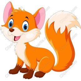 Playful Cartoon Fox