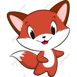 Playful Cartoon Fox