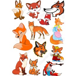 Fox Set - Playful Clipart Bundle