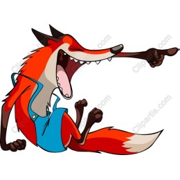 Vibrant Cartoon Fox