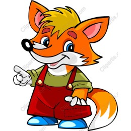 Charming Cartoon Fox