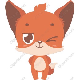 Cheerful Fox Character