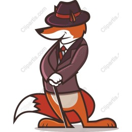 Suave Fox in a Suit
