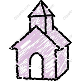 Purple Sketch Church