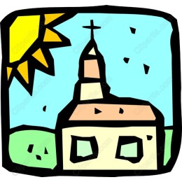 Charming Church in a Sunny Landscape