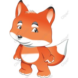 Playful Cartoon Fox