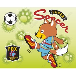 Cute Fox Soccer Star