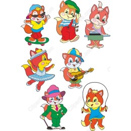 Cute Cartoon Animal Clipart Set