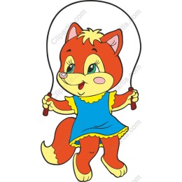 Playful Cartoon Fox