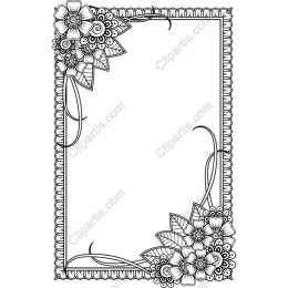 Exquisite Floral Frame