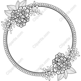 Elegant Floral Wreath