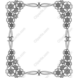 Exquisite Floral Frame