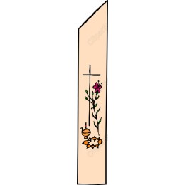 Spiritual Cross and Floral