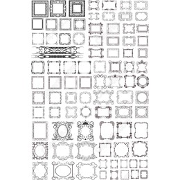 Elegant Frame Clipart Bundle - 100 Unique s