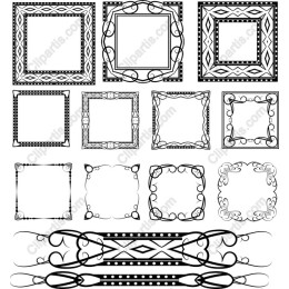 Elegant Ornate Frames Set