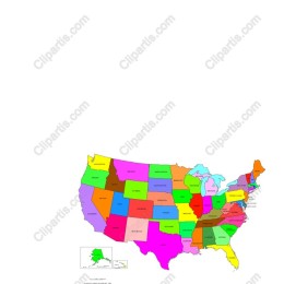 Vibrant U.S. Map
