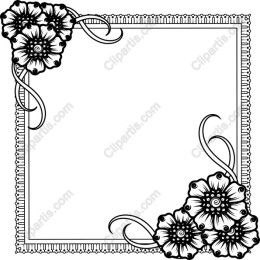 Elegant Floral Border