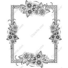 Floral Elegance Frame