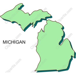 Michigan State Outline