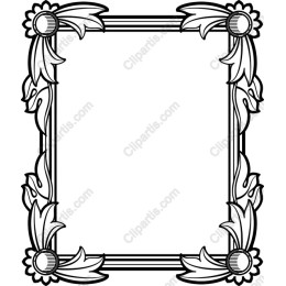Decorative Floral Frame