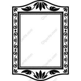 Vintage Floral Decorative Frame