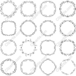 Elegant Ornamental Frames Collection