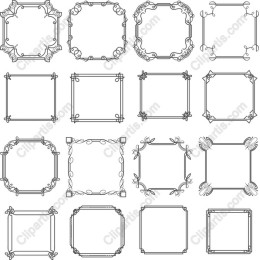 Elegant Floral Frames Set