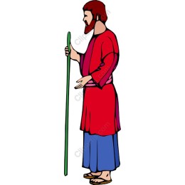 Vibrant Red Robe Character