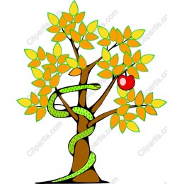 Enchanted Tree with Snake and Apple
