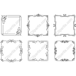 Elegant Ornate Frames Set
