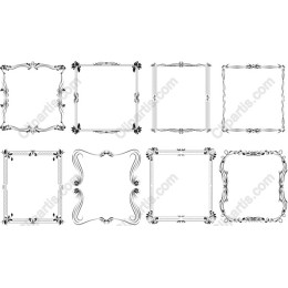 Elegant Ornamental Frames Set